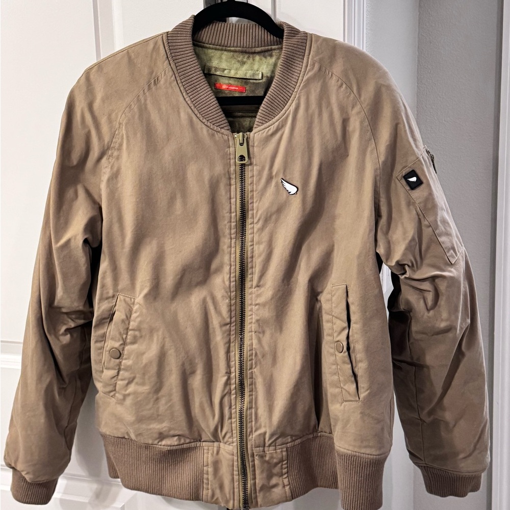 Men's and women’s Tan Bomber Unbreakable jacket!!